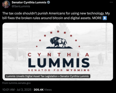 Wyoming Senator Revives Crypto Tax Exemption Debate