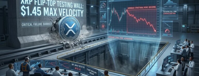XRP is pricing its wall at $1.45, downside risks are starting to build